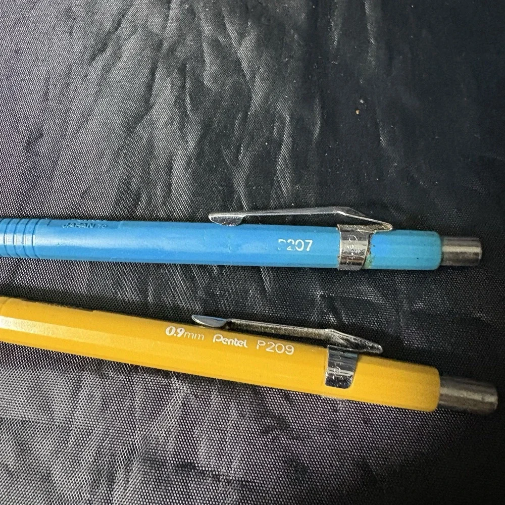 Pentel Vintage Mechanical Pencils Models P 209 P 207 Working Condition Japan